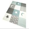 CARPETIA Children's Rug for Nursery, Baby Room, Boy, Stars and Moon, Blue/Light Blue/Turquoise, Round, 120 cm view 2