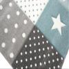 CARPETIA Children's Rug for Nursery, Baby Room, Boy, Stars and Moon, Blue/Light Blue/Turquoise, Round, 120 cm view 3