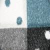 CARPETIA Children's Rug for Nursery, Baby Room, Boy, Stars and Moon, Blue/Light Blue/Turquoise, Round, 120 cm view 4