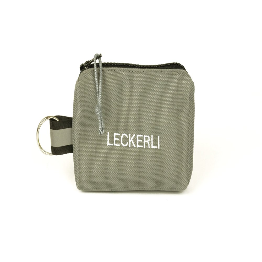 ANDREAS WIPPER Treat Pouch Keychain, Grey Edition, Personalized Name Available