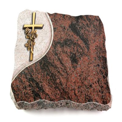 Folio Flat Grave Marker 40 x 30 x 5 cm, Polished Aruba Granite, Engraving Included