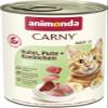 animonda Carny Adult Cat Food, Wet Food for Adult Cats, Chicken, Turkey + Rabbit, 6 x 400 g view 1