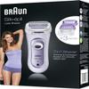 Braun Silk-épil 5-560 3-in-1 Cordless Electric Lady Shaver, Trimmer and Exfoliation System, Purple view 1