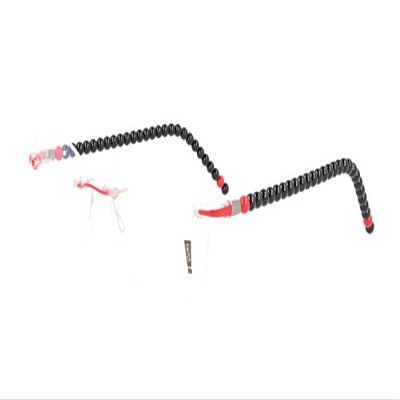 switch it Combi 2325 Interchangeable Temple Set, Ruthenium, Red-Black Pearls