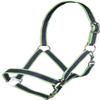 HKM Budapest Halter Navy/Grass Green Pony view 1