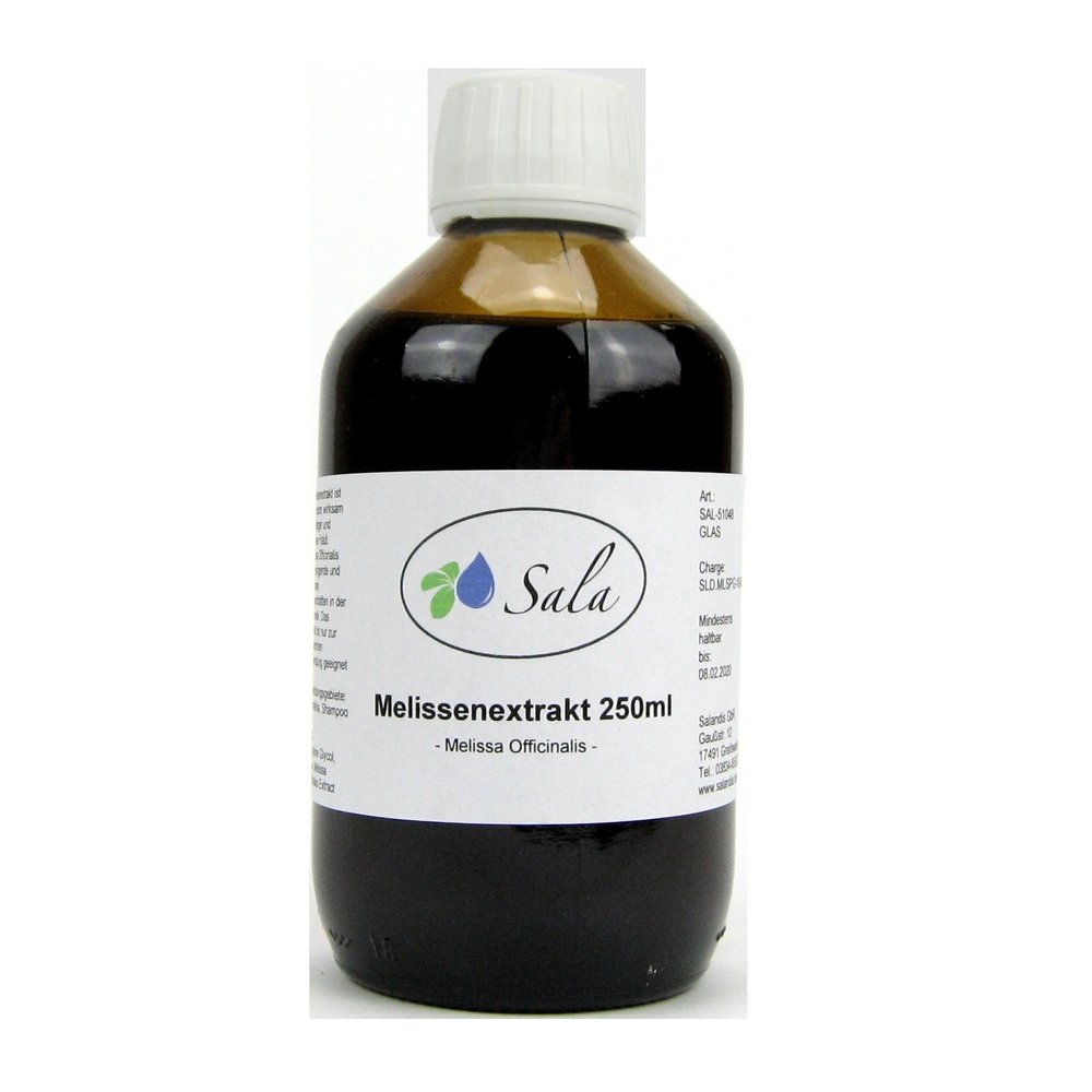 Sala Lemon Balm Extract Melissa officinalis, 250 ml Glass Bottle