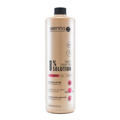 Sienna X 8% Spray Tan Solution, 1 Liter