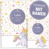 OLGS Unicorn Dreams Personalized Baby Health Record Cover Set view 1