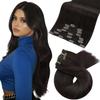 Moresoo 55 cm Clip-In Remy Human Hair Extensions, Seamless, 7 Pieces, 120 g view 1
