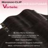 Moresoo 55 cm Clip-In Remy Human Hair Extensions, Seamless, 7 Pieces, 120 g view 2