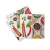 Sovie HOME Spicy Linclass Airlaid Napkins, 40 x 40 cm, 12 Count, 1/4 Fold, Paprika, Chili & Pepper view 2