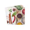 Sovie HOME Spicy Linclass Airlaid Napkins, 40 x 40 cm, 12 Count, 1/4 Fold, Paprika, Chili & Pepper view 4