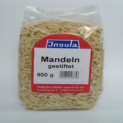 Insula Blanched Slivered Almonds for Baking and Cooking, 500 g