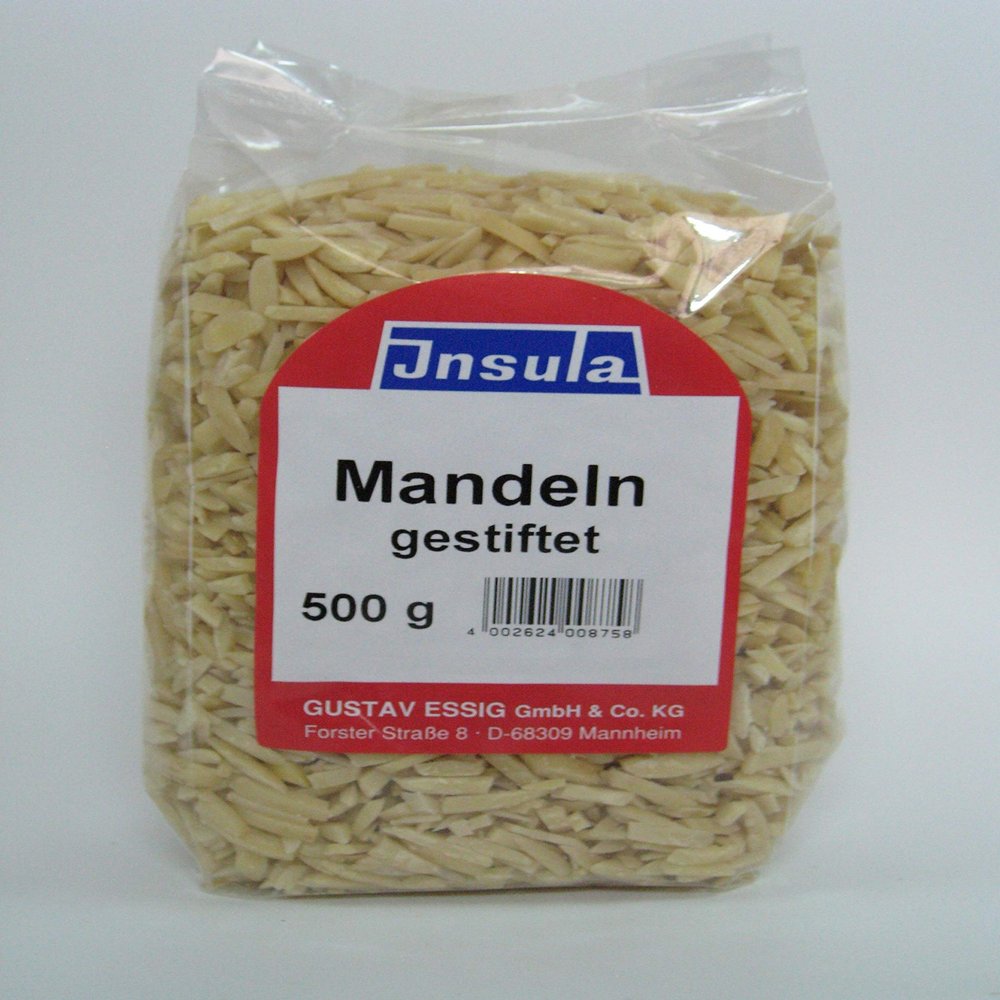 Insula Blanched Slivered Almonds for Baking and Cooking, 500 g