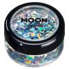 Moon Glitter Holographic Glitter Shapes, Silver, 3 g view 1