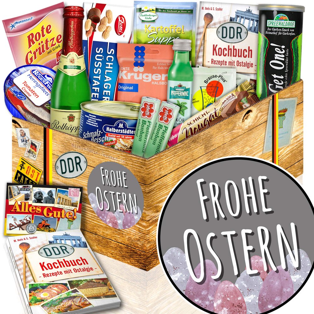 Happy Easter – East German Gift Box with Regional Products & Cookbook – 14-Piece