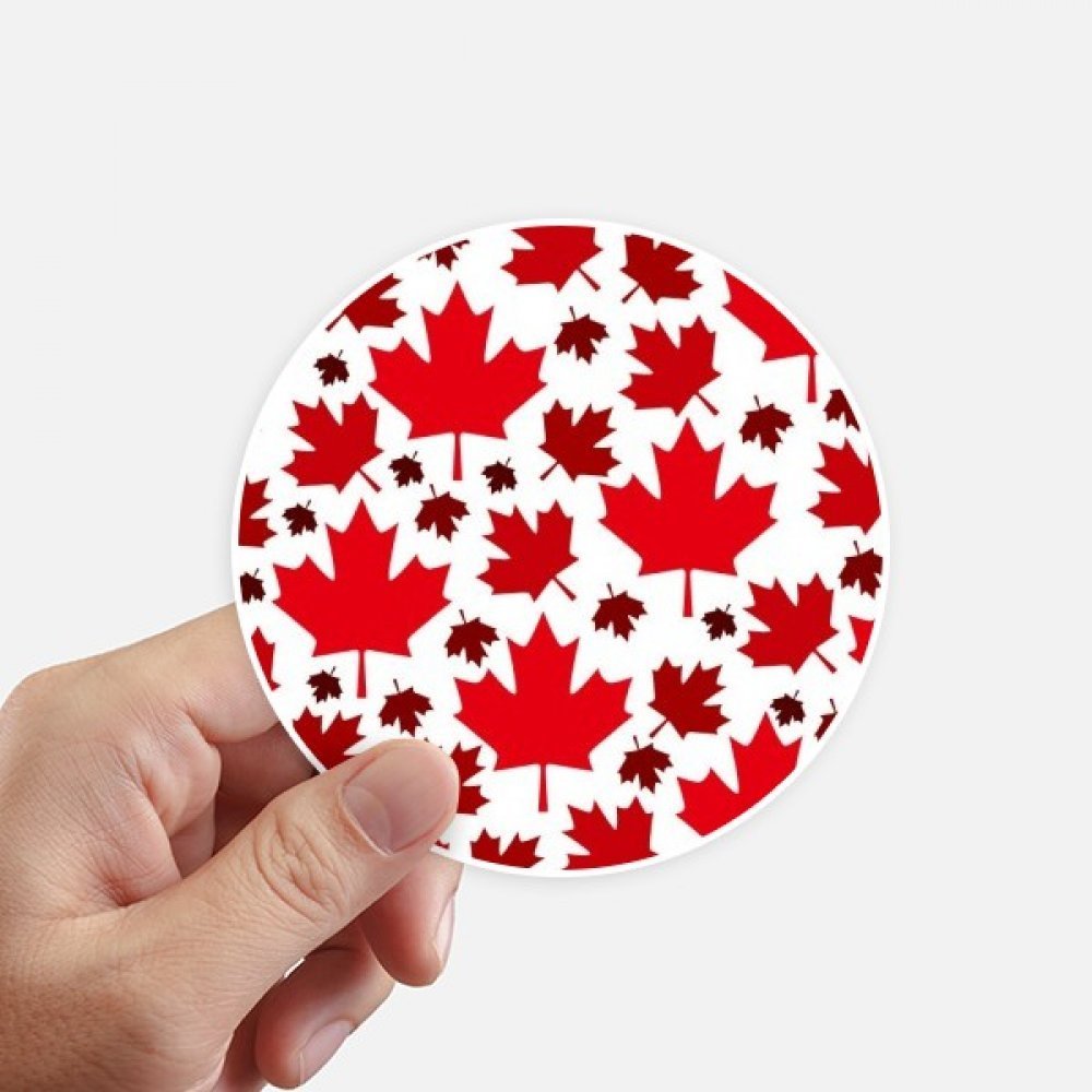 DIYthinker Canada Flavor Maple Leaf Canadian Flag Stickers, 10 cm, 8 Pieces
