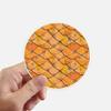 DIYthinker Regular Pattern Wood Abstract Round Stickers, 10 cm, 8 Pieces, Multicolor view 1