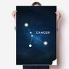 DIYthinker Cancer Constellation Zodiac Sign Vinyl Wall Sticker, 80 x 55 cm, Multicolor view 1