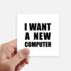 DIYthinker Square Stickers, 10 x 10 cm, 8 Pieces, Multicolor view 1
