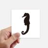 DIYthinker Hippocampus Marine Life Black Pattern Square Stickers, 10 cm, Wall Suitcase Laptop Motorbike Stickers, 8 Pcs view 1