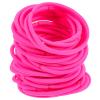 Frcolor Elastic Hair Ties, No Metal, No-Damage Ponytail Holders, 50-Pack (Pink) view 1