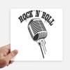 DIYthinker Microphone Music Pattern Square Stickers, 4 Pieces view 1