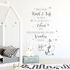 Baby Room Wall Decal Quote & Butterflies with Name & Date M2339 – White, L: 65" H x 100" W view 4