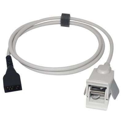 Sino-k Compatible with Nonin SpO2 Sensor Pediatric Clip, 3.2 ft, 7-Pin Connector, FDA/CE Approved