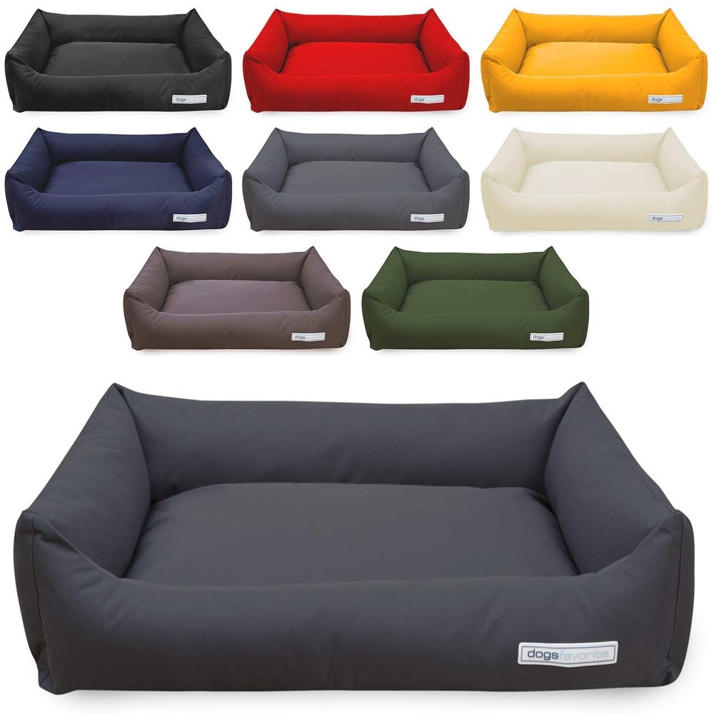 dogsfavorite Comfort Nylon Dog Bed, Size M, 100 x 75 cm, Gray