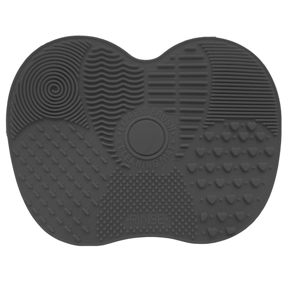 Onlineforu Silicone Makeup Brush Cleaning Mat, Black