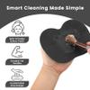 Onlineforu Silicone Makeup Brush Cleaning Mat, Black view 2