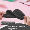 Onlineforu Silicone Makeup Brush Cleaning Mat, Black view 4