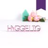 KLEINLAUT 3D “Hyggelig” Lettering, 10 x 1.8 cm, Purple view 1