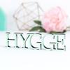 KLEINLAUT 3D “Hygge” Sign, 25 x 6.3 cm, Natural Wood view 2