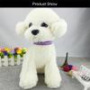 2-Piece Rhinestone Suede Dog Collar Set view 3