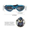Zongsi Dog Sunglasses Fashion Pet Eye Wear Waterproof UV Protection for Small to Medium Dogs (Blue) view 2