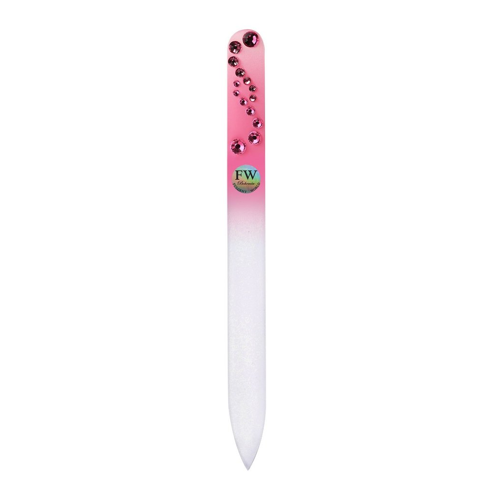 FulgentWorld Glass Nail Files, Crystal Collection, Made in the Czech Republic