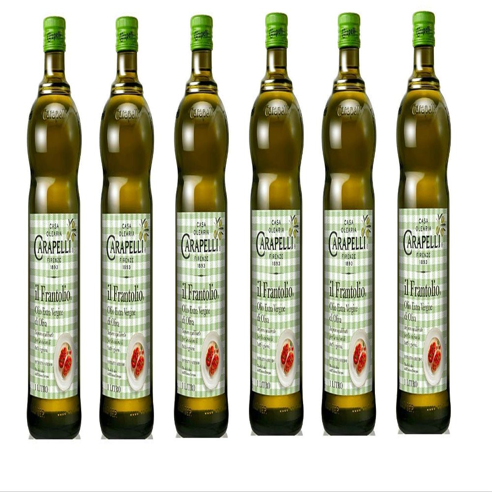 6 x Carapelli Il Frantolio Extra Virgin Olive Oil, 1 L