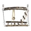 duvoplus Natural Wood Hanging Bridge, 27 x 17 x 7 cm, for Rodents view 1