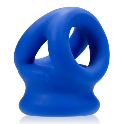 Oxballs Tri-Squeeze Cocksling & Ballstretcher, Cobalt Ice