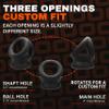 Oxballs Tri-Squeeze Cocksling & Ballstretcher, Cobalt Ice view 4