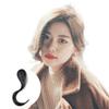 Women's Human Hair Clip-In Hairpiece, Wavy, 25.4 cm, Dark Brown, 2 Pieces view 1