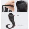 Women's Human Hair Clip-In Hairpiece, Wavy, 25.4 cm, Dark Brown, 2 Pieces view 2