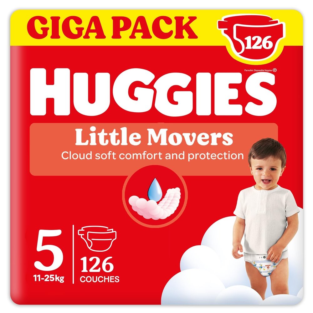Huggies Little Movers Disney Baby Diapers, Size 5, 126 ct. (3 x 42)
