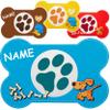 4-Piece Personalized Pet Feeding Mats, Cats & Dogs, Color Mix, 44 x 29 cm view 3