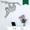 WANDKINGS Wall Decal - Origami-Style Sloth - 130 x 109 cm - Dark Green view 1