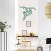 WANDKINGS Wall Decal - Origami-Style Sloth - 130 x 109 cm - Dark Green view 2