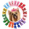 HOLLIHI 24 PCS/12 Pair Cute Pet Hair Bows view 1