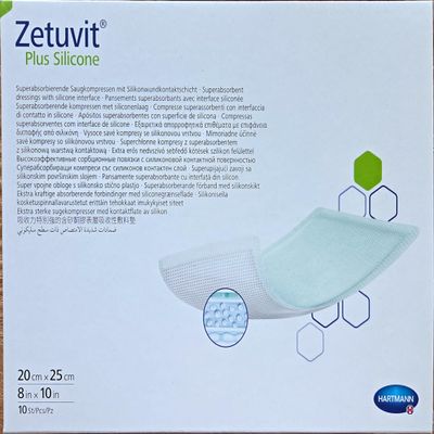 ZETUVIT Plus Silicone Sterile 20 x 25 cm